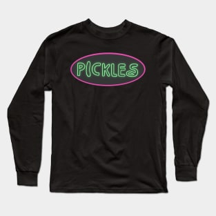 Burgers Pickles Long Sleeve T-Shirt